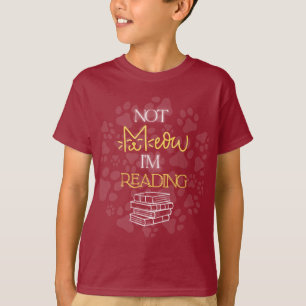 T-shirt Je ne lis pas Cat Art
