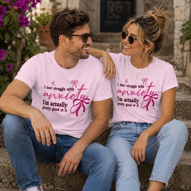 T-shirt Je ne lutte pas avec l'anxiété (Créateur téléchargé)
