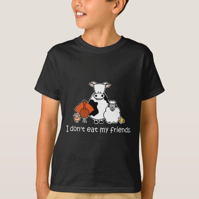 T-shirt Je ne mange pas mes amis (Devant)