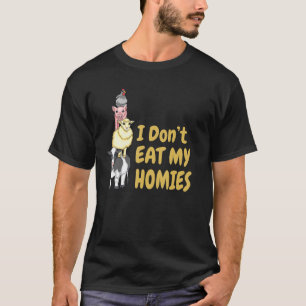 T-shirt Je ne mange pas mes Homies Vegan végétarien