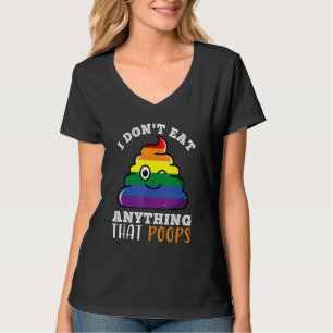 T-shirt Je ne mange rien qui gâche du Plante végétalien