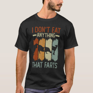 T-shirt Je ne mange rien qui péte Véganisme Végétalien