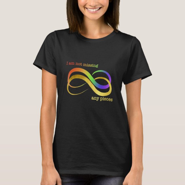 T-shirt Je ne manque aucune pièce Infinity Sensibilisation (Devant)