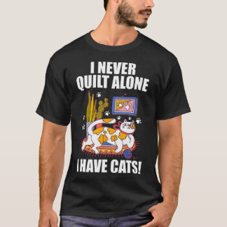 T-shirt Je ne matelasse jamais seul pour amateur de chat d