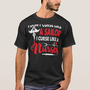 T-shirt Je ne maudis pas comme un marin Je maudis comme un