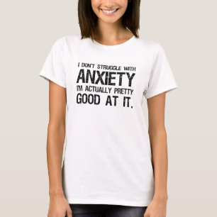 T-shirt Je ne me bats pas avec l'anxiété