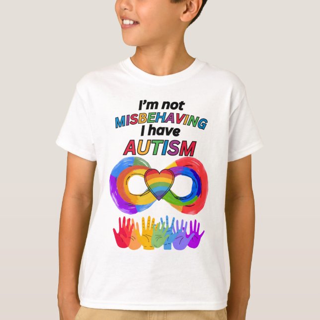 T-Shirt Je ne me comporte pas mal Autisme (Devant)