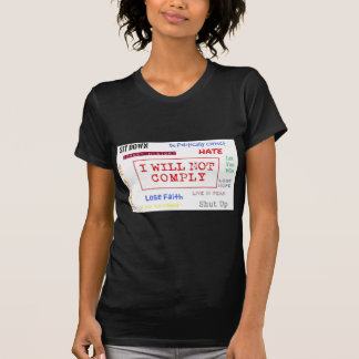 T-shirt Je ne me conformerai pas ligne