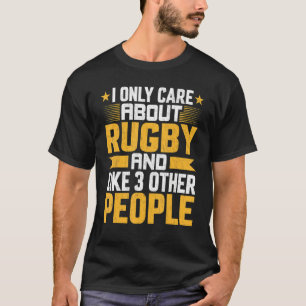 T-shirt Je Ne Me Soucie Que De L'Entraîneur De Rugby Et Co