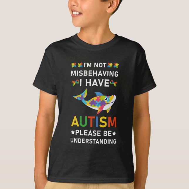 T-shirt Je ne me trompe pas d'avoir l'autisme - autiste (Devant)