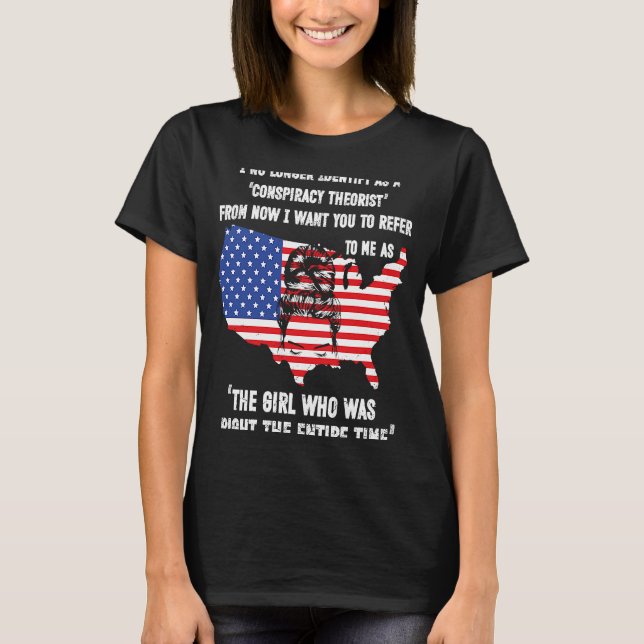 T-shirt Je Ne M'Identifie Plus Comme Un Théoriste Conspira (Devant)