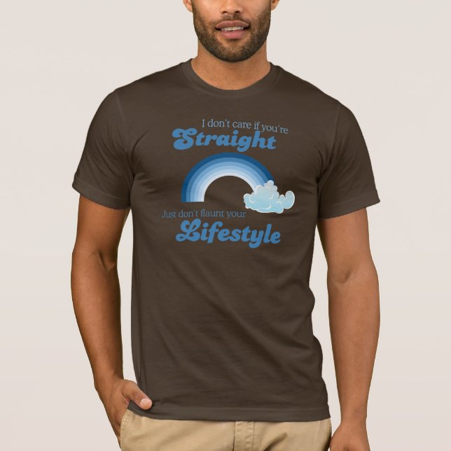 T-shirt JE NE M'INQUIÈTE PAS SI VOUS êtes DROITS (Devant)