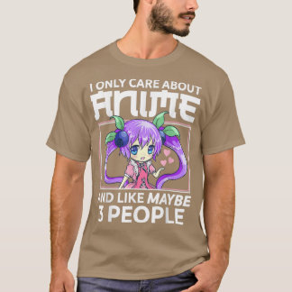 T-shirt Je ne m'intéresse qu'à Anime et Aime Peut-être 3 p
