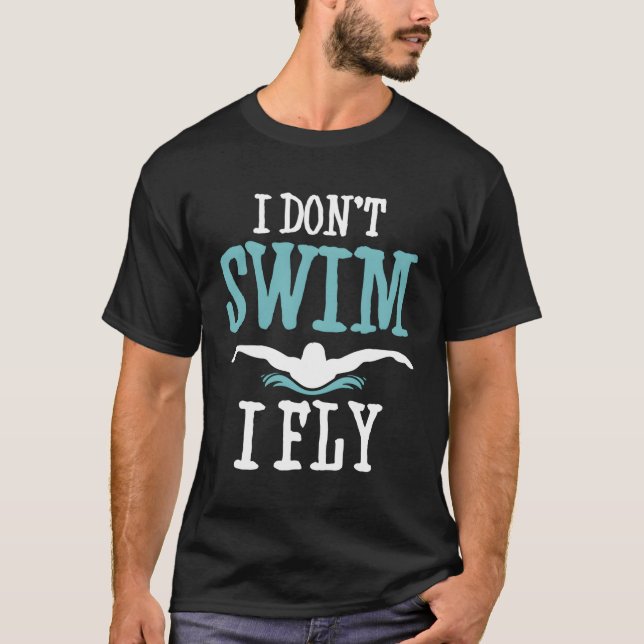 T-shirt Je Ne Nage Pas J'Ai Volé Funny Swim Citer Plaisant (Devant)