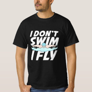 T-shirt Je Ne Nage Pas Je Vole