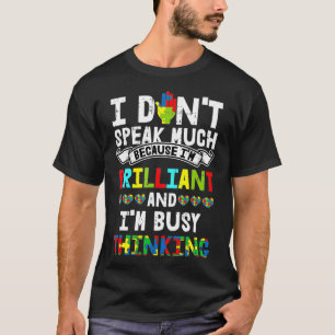 T-shirt Je Ne Parle Pas Beaucoup De Cadeaux De Sensibilisa