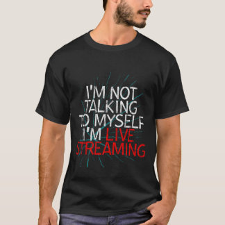 T-shirt Je ne parle pas Je diffuse en direct