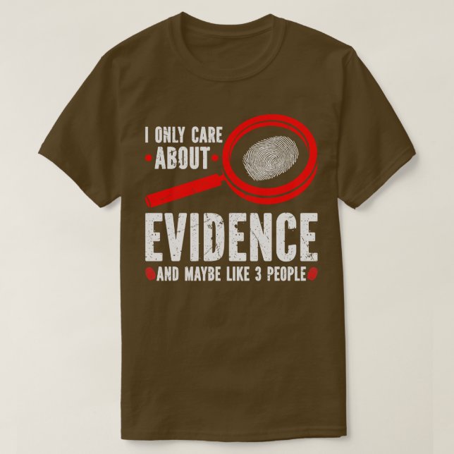 T-shirt Je ne parle que de preuves (Design devant)