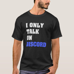 T-shirt Je Ne Parle Que Sur Discord Vidéo Gamer Humour Pla