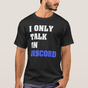 T-shirt Je Ne Parle Que Sur Discord Vidéo Gamer Humour Pla