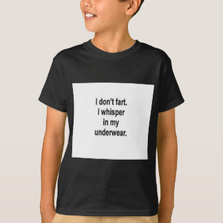 T-shirt Je ne pète pas