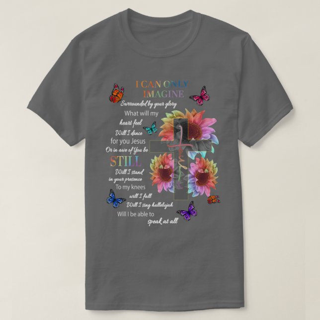 T-shirt Je Ne Peux Imaginer La Foi Chrétien Jésus Dieu Amo (Design devant)