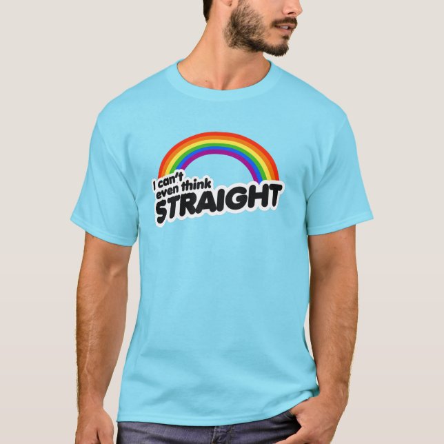 T-shirt Je ne peux même pas penser droit (Devant)