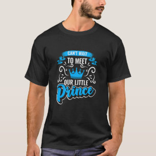T-shirt Je ne peux pas attendre de rencontrer notre petit 