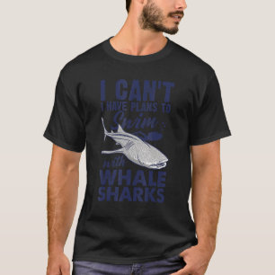 T-shirt Je ne peux pas avoir des plans pour nager avec des