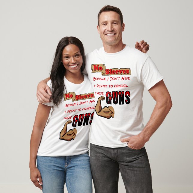 T-shirt Je ne peux pas cacher ces armes (Unisexe)