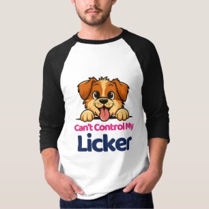T-shirt Je ne peux pas contrôler ma conception de chien mi