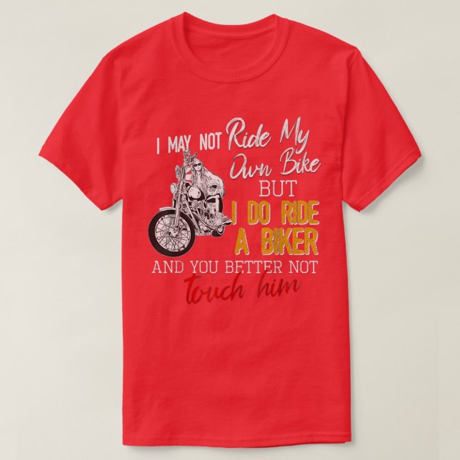T-shirt Je Ne Peux Pas Faire Mon Propre Vélo Je Passe Un V (Design devant)