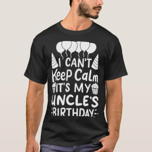T-shirt Je ne peux pas garder le calme C'est la fête d'ann