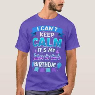T-shirt Je ne peux pas garder le calme Son Mon Père en dro