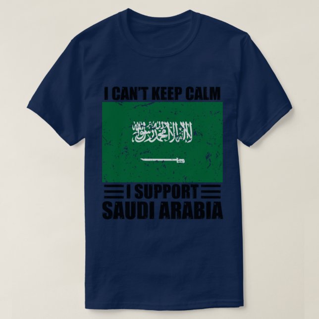 T-shirt Je ne peux pas garder mon calme Je soutiens l'arab (Design devant)