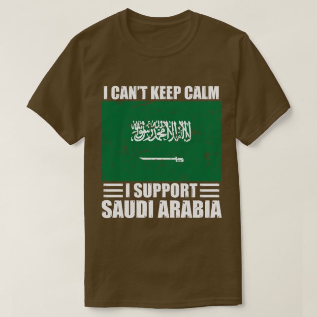T-shirt Je ne peux pas garder mon calme Je soutiens l'arab (Design devant)