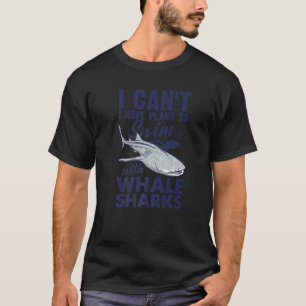 T-shirt Je ne peux pas, j'ai des plans pour nager avec les