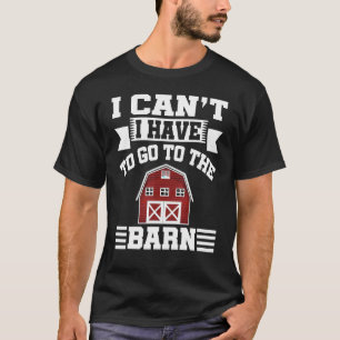 T-shirt Je ne peux pas, je dois aller au manège équestre