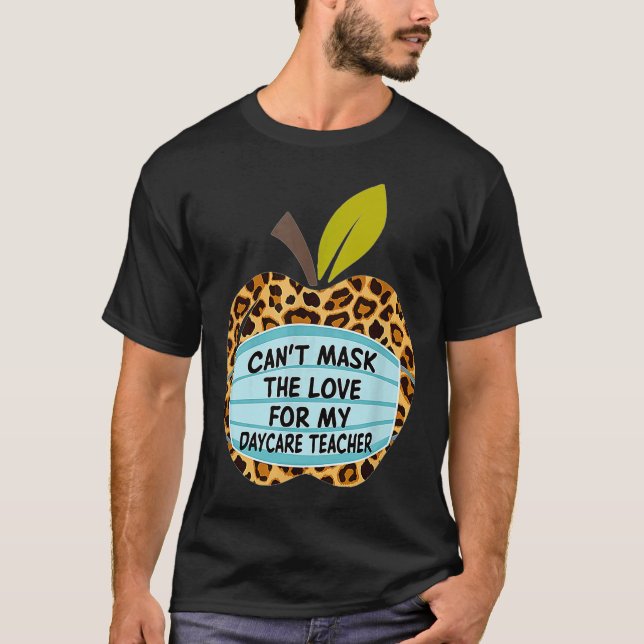 T-shirt Je ne peux pas masquer l'amour pour mon professeur (Devant)
