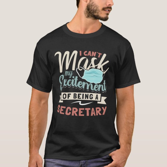 T-shirt Je ne peux pas masquer mon enthousiasme à être vot (Devant)