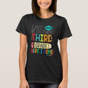 T-shirt Je ne peux pas masquer mon enthousiasme troisième 