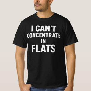T-shirt "Je ne peux pas me concentrer en chaussures plates