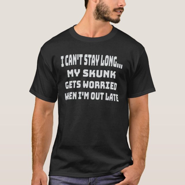 T-shirt Je ne peux pas rester longtemps ma peau devient in (Devant)