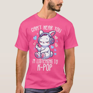 T-shirt Je Ne Peux Pas T'Entendre J'Écoute Le Doigt De Lap