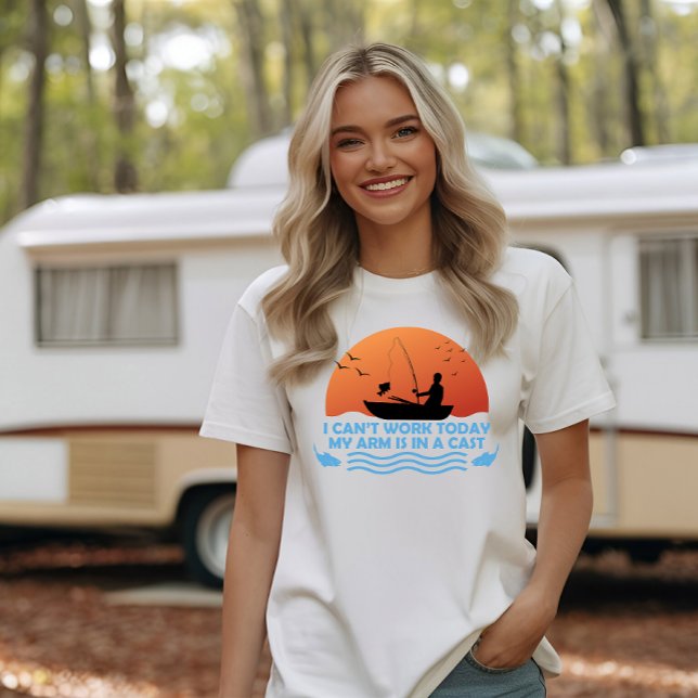 T-shirt Je ne peux pas travailler aujourd’hui, mon bras es (Créateur téléchargé)