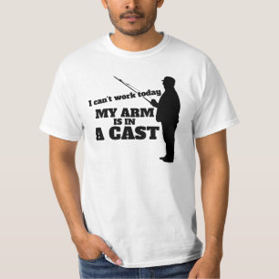 T-shirt Je ne peux pas travailler aujourd'hui mon bras est