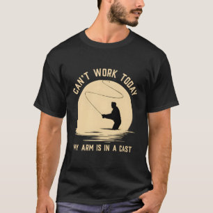 T-shirt Je Ne Peux Pas Travailler Aujourd'Hui Mon Bras Est