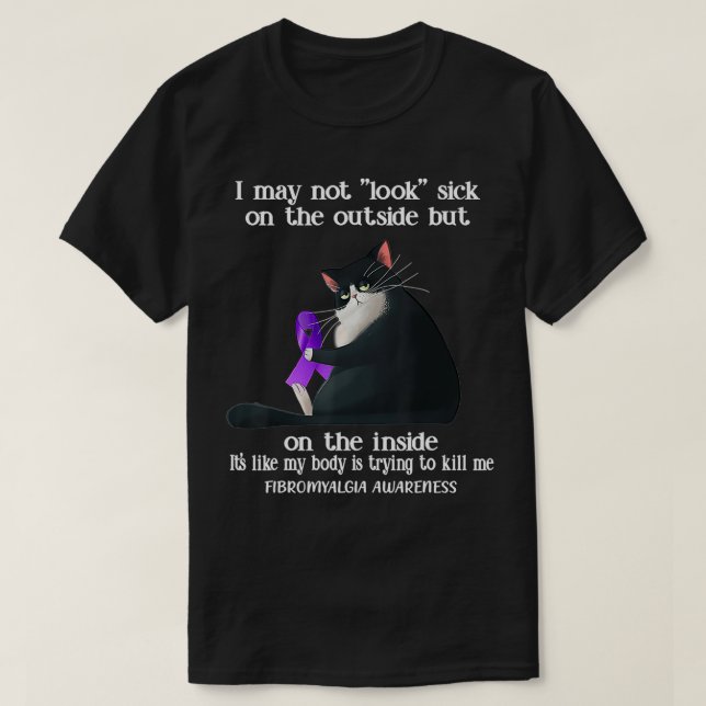 T-shirt Je Ne Pourrais Pas Être Malade Sur La Fibromyalgie (Design devant)