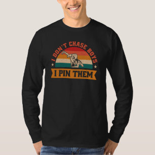 T-shirt Je ne poursuis pas les garçons je les épingle Lutt