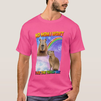 T-shirt Je ne prendrai pas la poubelle à Capybara